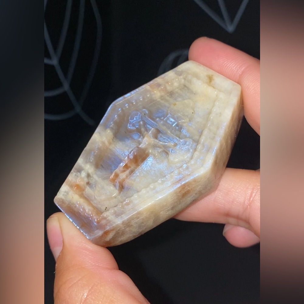 ❤️Cross Sunstone Moonstone Talisman Crystal